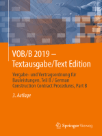 VOB/B 2019 - Textausgabe/Text Edition: Vergabe- und Vertragsordnung für Bauleistungen, Teil B / German Construction Contract Procedures, Part B