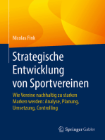 Strategische Entwicklung von Sportvereinen: Wie Vereine nachhaltig zu starken Marken werden: Analyse, Planung, Umsetzung, Controlling