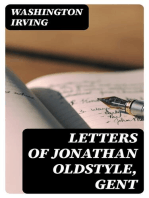Letters of Jonathan Oldstyle, Gent: Satire on the Fashions of the New York Theater Scene