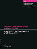 Journal of Cultural Management and Cultural Policy/Zeitschrift für Kulturmanagement und Kulturpolitik: Vol. 8, Issue 1: Arts Practices and Cultural Policies in Conditions of Disaster