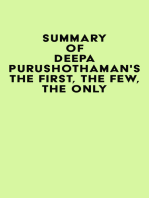 Summary of Deepa Purushothaman's The First, the Few, the Only