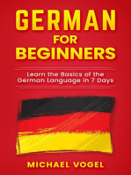 German For Beginners: Learn the Basics of the German Language in 7 Days