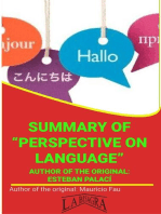 Summary Of "Perspective On Language" By Esteban Palací: UNIVERSITY SUMMARIES