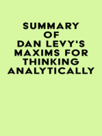 Summary of Dan Levy's Maxims for Thinking Analytically