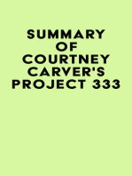 Summary of Courtney Carver's Project 333