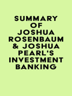 Summary of Joshua Rosenbaum & Joshua Pearl's Investment Banking