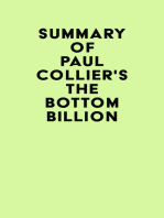 Summary of Paul Collier's The Bottom Billion