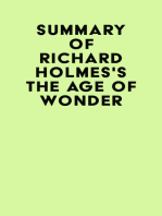 Summary of Richard Holmes's The Age of Wonder