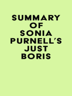 Summary of Sonia Purnell's Just Boris