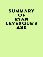 Summary of Ryan Levesque's Ask