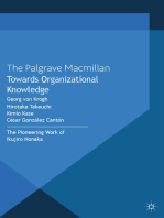 Towards Organizational Knowledge: The Pioneering Work of Ikujiro Nonaka