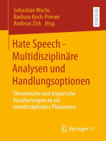 Hate Speech - Multidisziplinäre Analysen und Handlungsoptionen: Theoretische und empirische Annäherungen an ein interdisziplinäres Phänomen