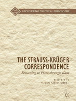 The Strauss-Krüger Correspondence: Returning to Plato through Kant