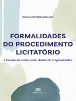 Formalidades do procedimento licitatório: a função da tutela penal diante de irregularidades