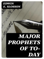 Major Prophets of To-Day