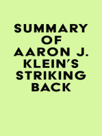 Summary of Aaron J. Klein's Striking Back