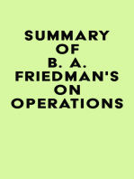 Summary of B. A. Friedman's On Operations