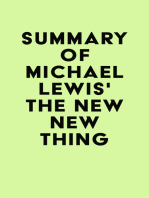 Summary of Michael Lewis's The New New Thing