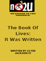 The Book of Lives: It Was Written