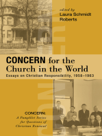 Concern for the Church in the World: Essays on Christian Responsibility, 1958–1963
