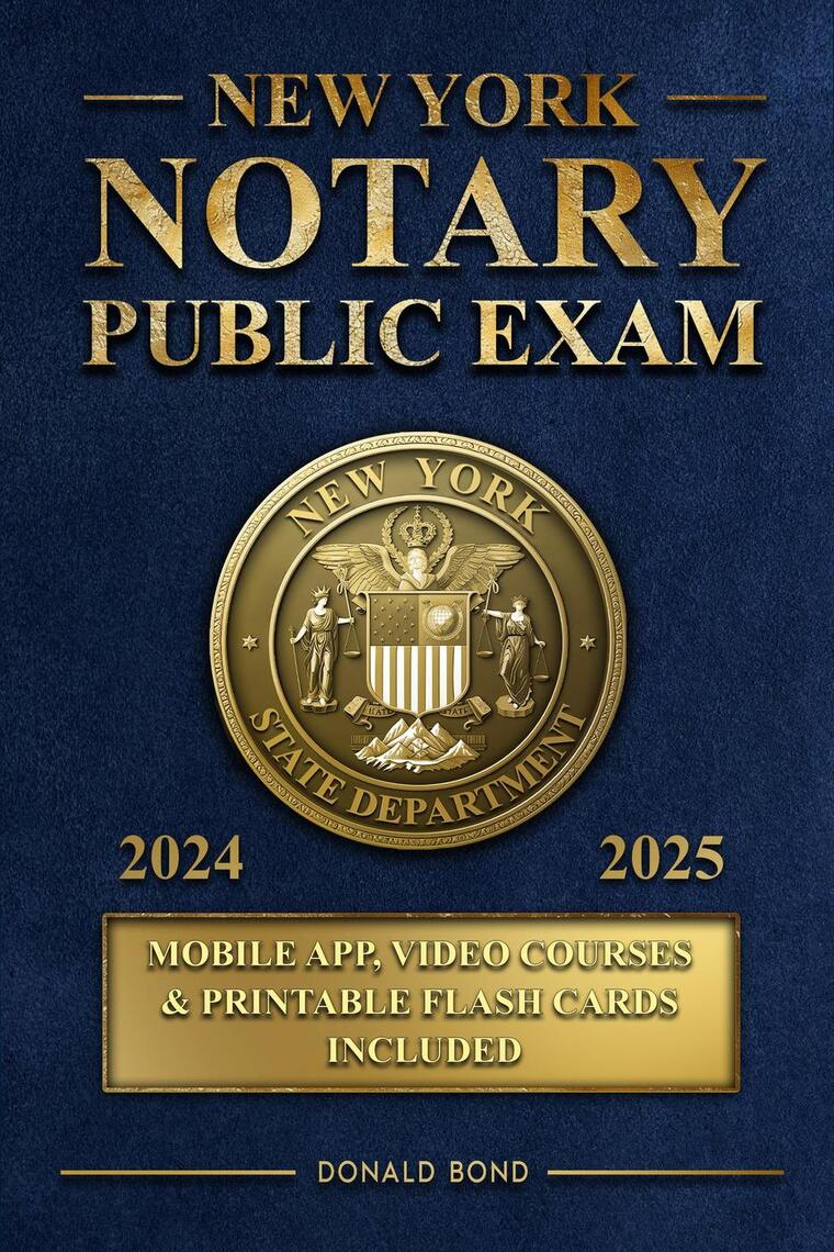 New York Notary Public Exam by Donald Bond Ebook Scribd