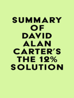 Summary of David Alan Carter's THE 12% SOLUTION