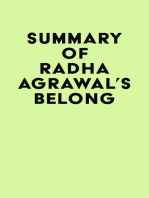 Summary of Radha Agrawal's Belong