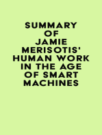 Summary of Jamie Merisotis' Human Work in the Age of Smart Machines