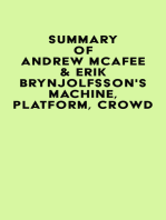 Summary of Andrew McAfee & Erik Brynjolfsson's Machine, Platform, Crowd