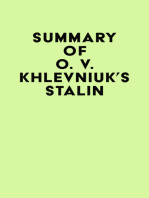 Summary of O. V. Khlevniuk's Stalin