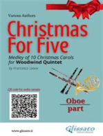 Oboe part of "Christmas for five" for Woodwind Quintet
