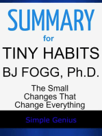 Summary for Tiny Habits by BJ Fogg, Ph.D.