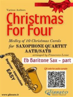 Eb Baritone Saxophone part of "Christmas for four" Saxophone Quartet