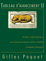 Tableau d'avancement II: Essais exploratoires sur la gouvernance d'un certain Canada français