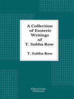 A Collection of Esoteric Writings of T. Subba Row