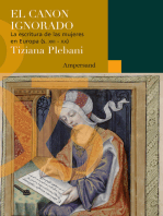 El canon ignorado: La escritura de las mujeres en Europa (s. XIII-XX)