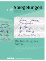 Die Gründung des SOKW: Spiegelungen. Zeitschrift für deutsche Kultur und Geschichte Südosteuropas