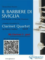 Bb Clarinet 3 part of "Il Barbiere di Siviglia" for Clarinet Quartet