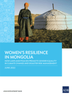 Women’s Resilience in Mongolia: How Laws and Policies Promote Gender Equality in Climate Change and Disaster Risk Management