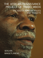 The African Renaissance Project of Thabo Mbeki: Its South African Roots and Targets
