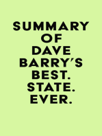 Summary of Dave Barry's Best. State. Ever.