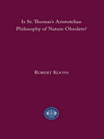 Is St. Thomas’s Aristotelian Philosophy of Nature Obsolete?