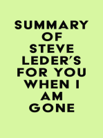 Summary of Steve Leder's For You When I Am Gone
