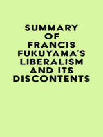 Summary of Francis Fukuyama's Liberalism and Its Discontents