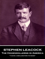 The Hohenzollerns in America: "I have a declaration to make"