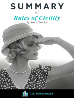 Summary of Rules of Civility by Amor Towles