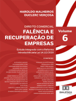 Falência e Recuperação de Empresas:  Estudo Integrado com a Reforma Introduzida pela Lei 14.112/2020 - Volume 6