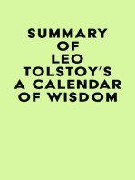 Summary of Leo Tolstoy's A Calendar of Wisdom
