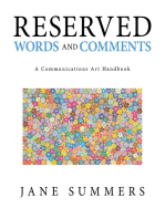 Reserved Words and Comments: A Communications Art Handbook