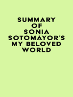 Summary of Sonia Sotomayor's My Beloved World